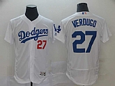 Dodgers 27 Alex Verdugo White Flexbase Jersey,baseball caps,new era cap wholesale,wholesale hats